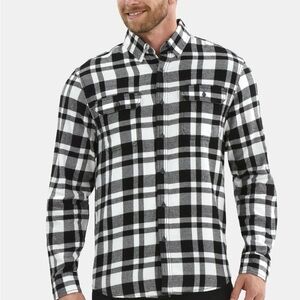 George Men's Double Pocket Flannel Shirt Size XL